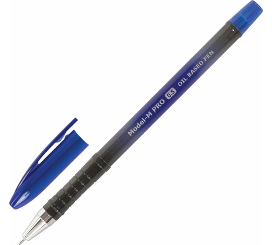 Изображение товара Ручка 12 шт в упаковке BRAUBERG шариковая масляная Model-M PRO СИНЯЯ узел 05 мм линия письма 025 мм 143252