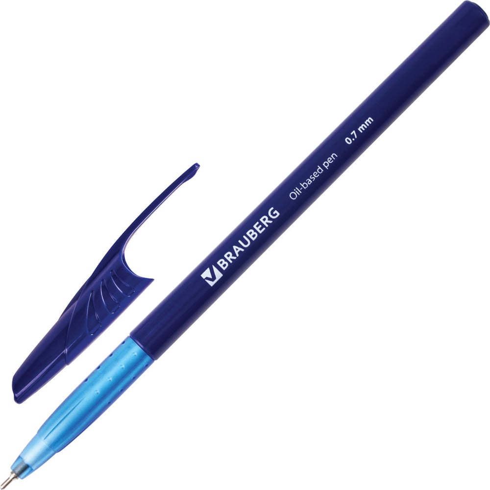 Масляная шариковая ручка BRAUBERG ручка шариковая автоматическая erichkrause colortouch rough native узел 0 7 мм чернила синие