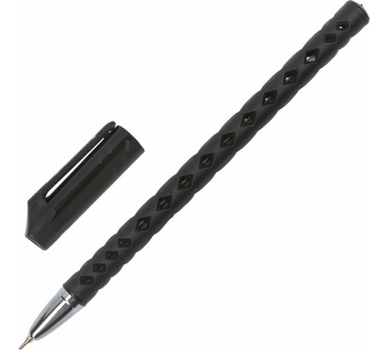 Изображение товара Ручка 12 шт в упаковке BRAUBERG шариковая масляная Orient ЧЕРНАЯ корпус черный узел 07мм линия 035мм  143000