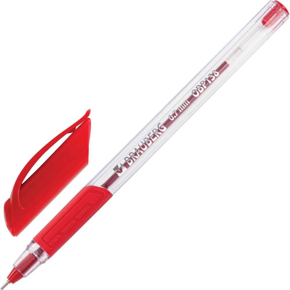 Трехгранная масляная ручка шариковая BRAUBERG 3d ручка funtastique one красный
