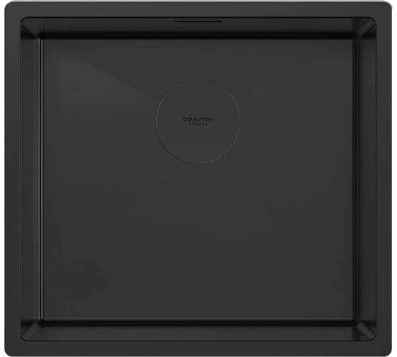 Изображение товара Мойка из нержавеющей стали Paulmark NEXT 48 UNI, матовый черный, 480x440мм, 1,2мм PM214844-MBN