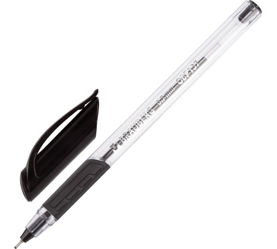 Изображение товара Ручка BRAUBERG шариковая масляная с грипом Extra Glide GT ЧЕРНАЯ трехгр 0,7 мм, линия 0,35 мм 142919