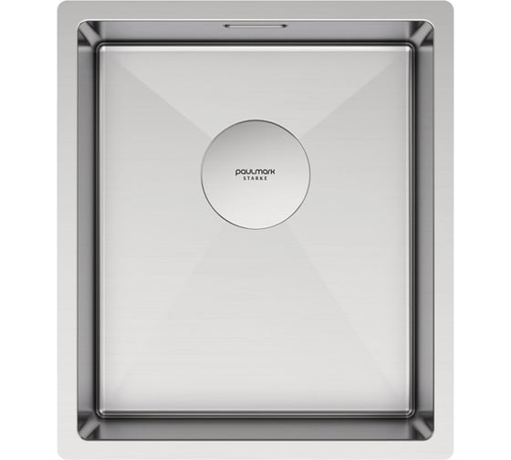 Изображение товара Мойка из нержавеющей стали Paulmark NEXT 38 UNI, брашированная нерж.сталь, 380x440мм, 1,2мм PM213844-BS