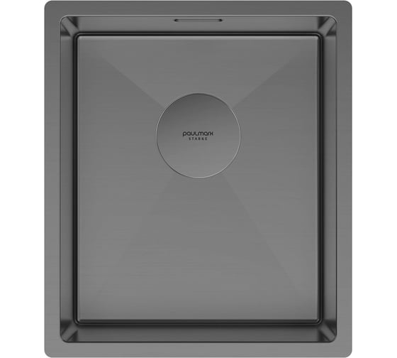 Изображение товара Мойка из нержавеющей стали Paulmark NEXT 38 UNI, вороненая сталь,380x440мм, 1,2мм PM213844-GM