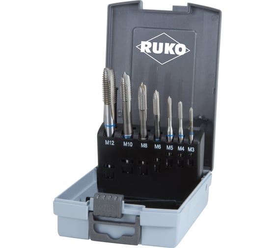 Изображение товара Набор машинных метчиков RUKO HSS M3-M12 245057RO