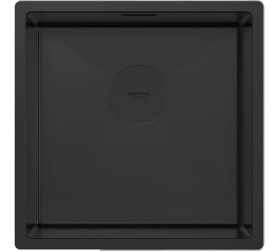 Изображение товара Мойка из нержавеющей стали Paulmark NEXT 44 UNI, матовый черный, 440x440мм, 1,2мм PM214444-MBN