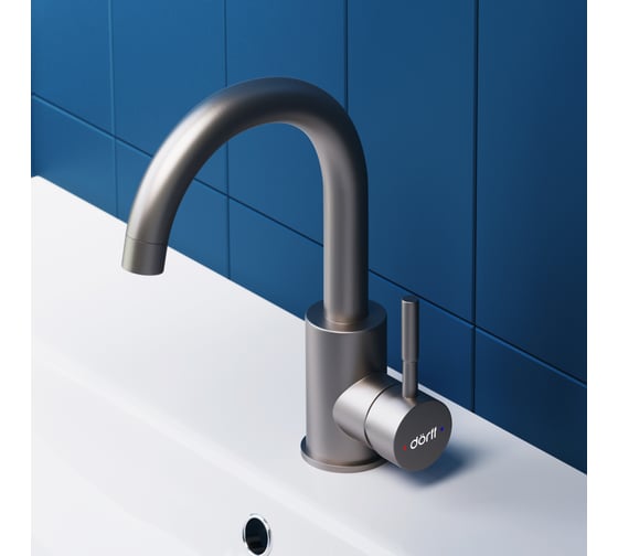 Изображение товара Смеситель для умывальника Dorff Logic поворотный D3002101SS