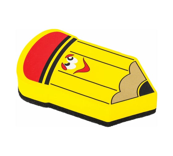 Изображение товара Стиратель 30 шт в упаковке ЮНЛАНДИЯ магнитный для магнитно-маркерной доски Карандаш 55х100 мм желтый  237507