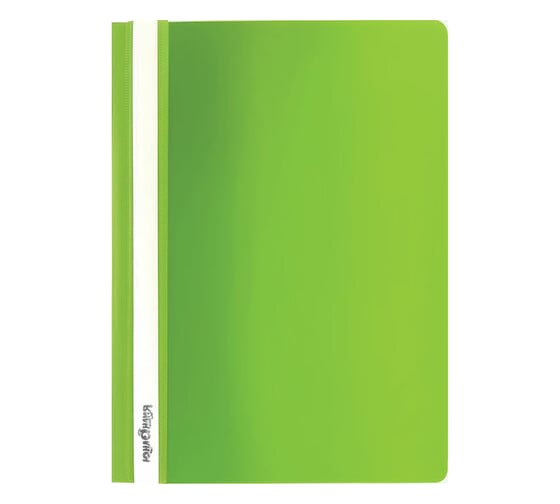 Изображение товара Скоросшиватель 25 шт в упаковке ЮНЛАНДИЯ пластиковый  А4 130/180 мкм салатовый  228679