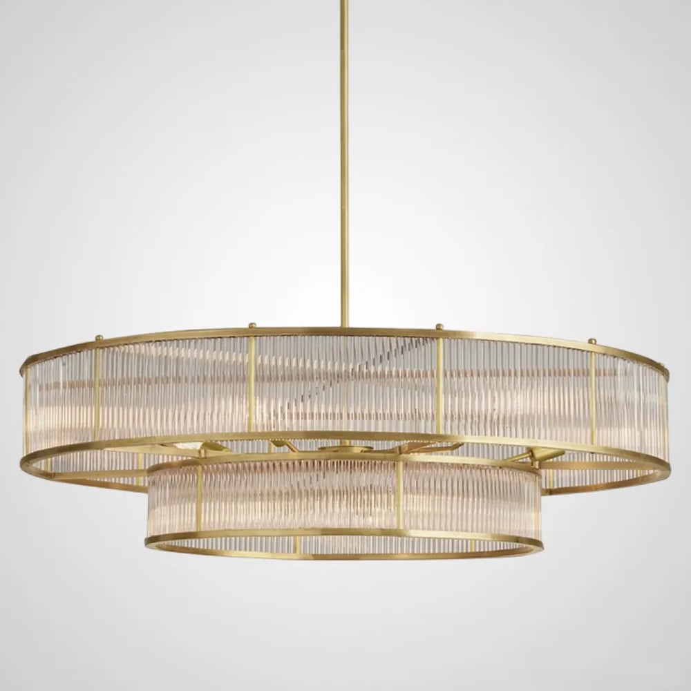 Изображение товара Люстра IMPERIUMLOFT RH Marais Round Chandelier D120 стиль модерн с 18 лампами