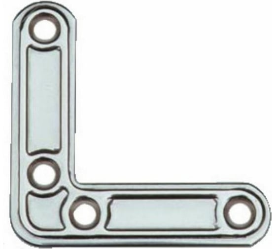 Изображение товара Мебельный плоский уголок ALDEGHI LUIGI SPA 60х60х15 мм, нержавеющая сталь 153IN66