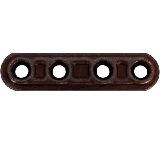 Изображение товара Мебельная пластина ALDEGHI LUIGI SPA 61х15 мм, оцинкованная, цвет: бронза 163AB06