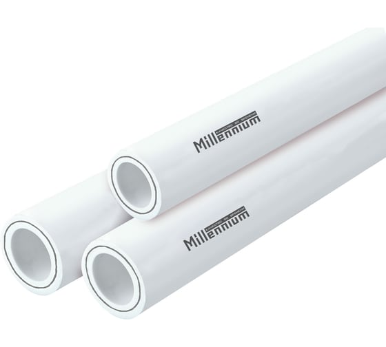 Изображение товара Полипропиленовая труба Millennium армированная алюминием 20x3,4 PN25 (длина 2м) 3M02-tbf-200200