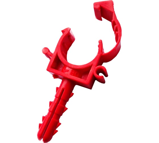 Изображение товара Клипса - крепление для труб с фиксатором и ножкой-дюбелем Blue Ocean 32 PPRF/PC-UFH(R)-32