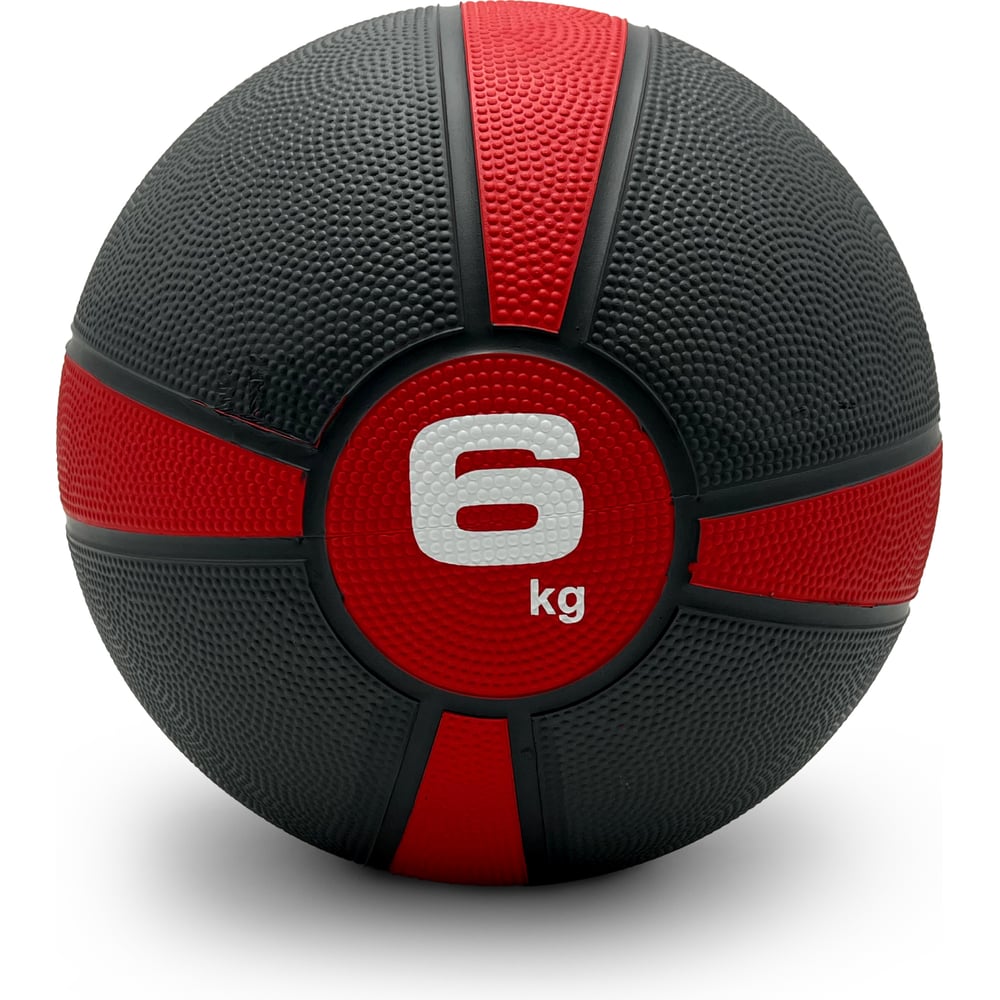 Изображение товара Медбол UNIXFIT PRO 6 кг Red - прочный спортивный медбол для фитнеса и силовых тренировок