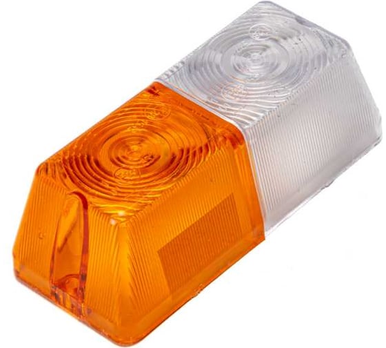 Изображение товара Рассеиватель переднего фонаря АВТОЭЛЕКТРИКА (белый, желтый) в сборе ФП-204.00.00 ФП-204.00.00 09.02672