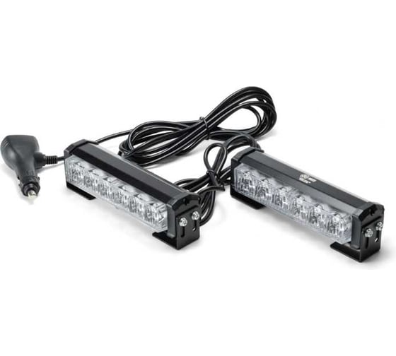 Изображение товара Маяк-стробоскоп АВТОЭЛЕКТРИКА (комплект из 2-х штук) 6Вт, 12/24В, 1 блок Epistar, 16 режимов, провод 3м, кронштейн AE6W-1EPS-1S 09.02655