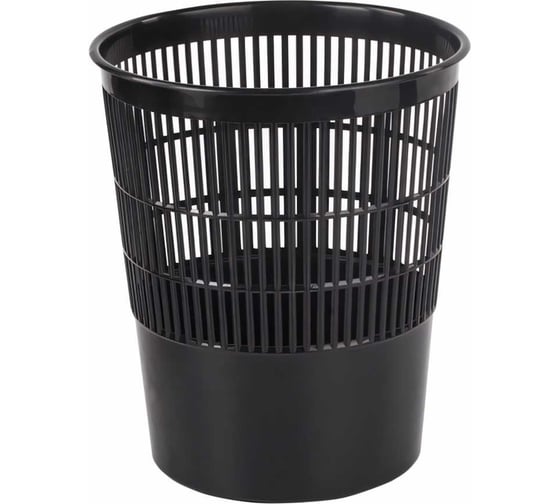 Изображение товара Корзина для бумаг BRAUBERG сетчатая, 14 литров, черная 237003