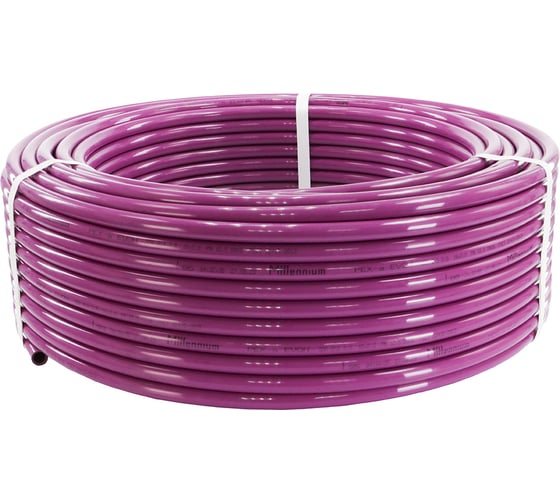 Изображение товара Труба из сшитого полиэтилена Millennium фиолетовый с антикислородным барьером PINK PE-Xa/EVOH 20х2 100м.(Россия) TPXA2010