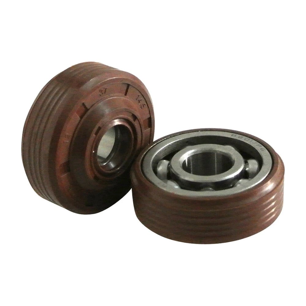 Изображение товара Подшипник коленвала UNITED PARTS 6201 для HUSQVARNA 137/142, PART 351 с сальником (аналог 5300563-63) комплект 2 шт 90-0542