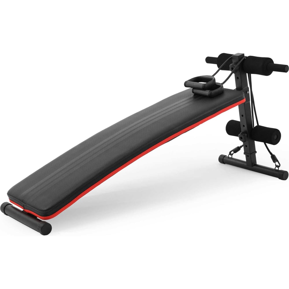 Изображение товара Скамья для пресса UNIXFIT SIT-UP 140 регулируемая сталь черный/красный