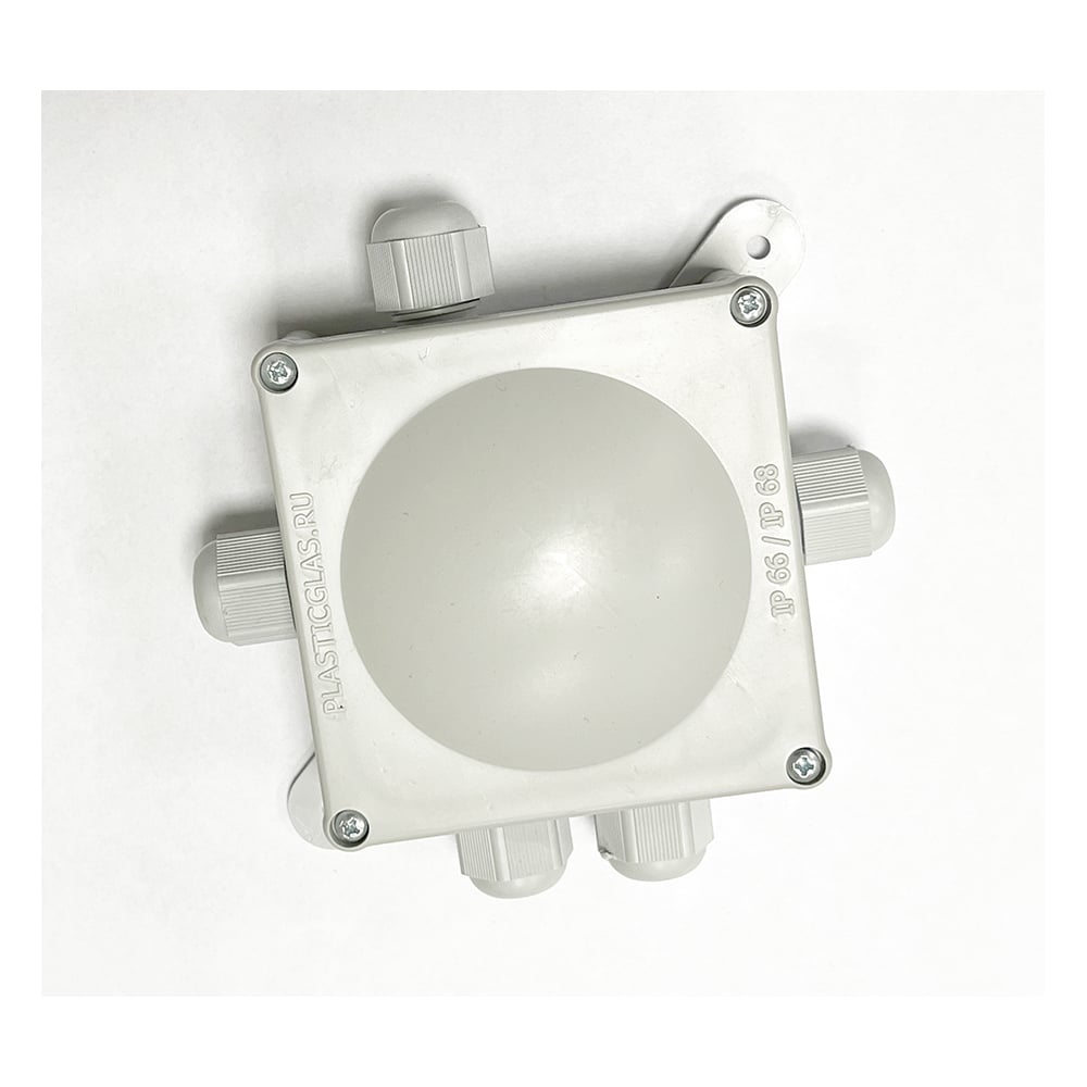 Изображение товара Монтажная коробка Plasticglas IP66/IP68 с гермовводами PG9х5 КМ767635-03-03-08-03