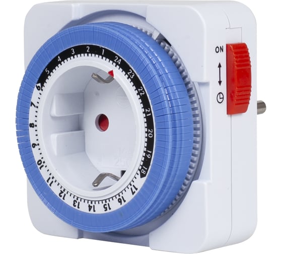 Изображение товара Розетка с таймером RUCELF TM-15-24R 15мин 24ч 16А КА-00009531