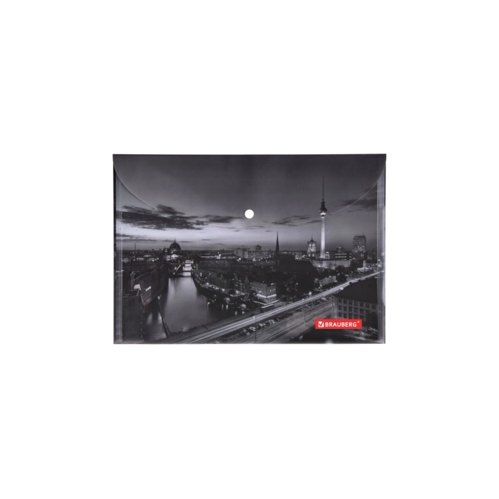 Папка-конверт BRAUBERG NIGHT CITY 228033