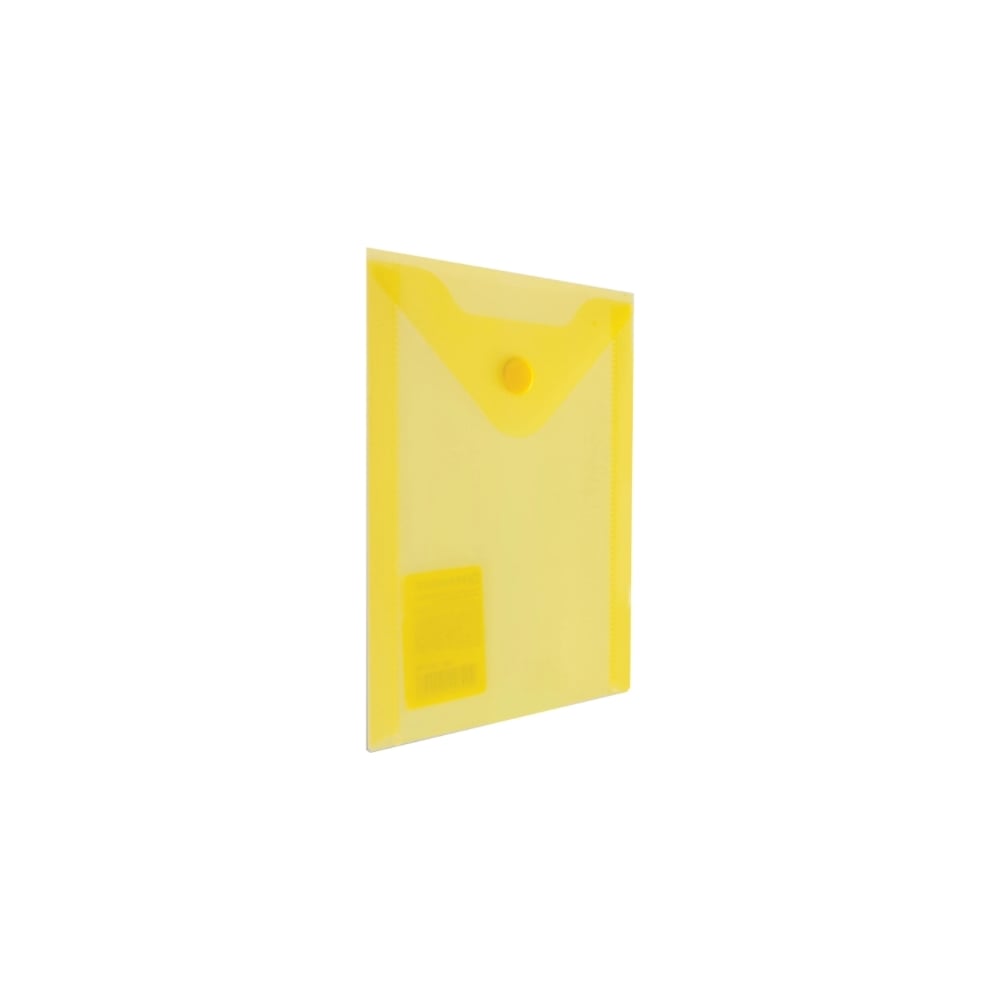 Папка-конверт BRAUBERG блок с липким краем 76 мм х 76 мм 80 листов флуоресцентный желтый