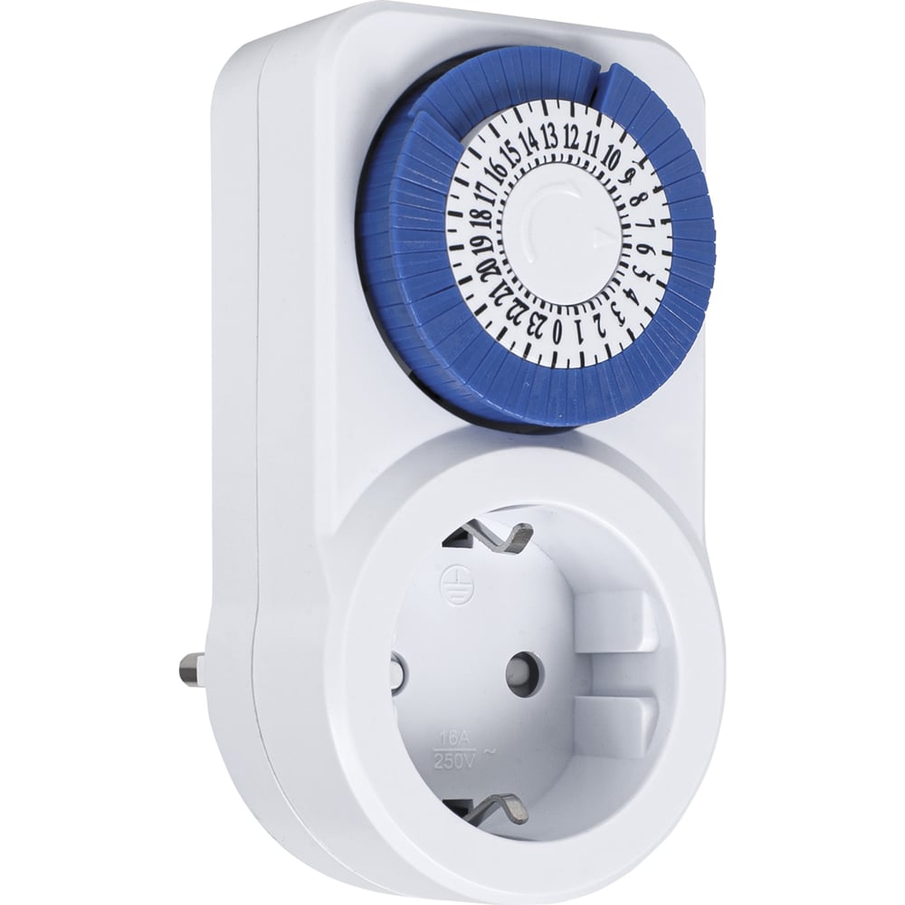 Изображение товара Розетка с таймером RUCELF TM-30-24S 30мин 24ч 16А