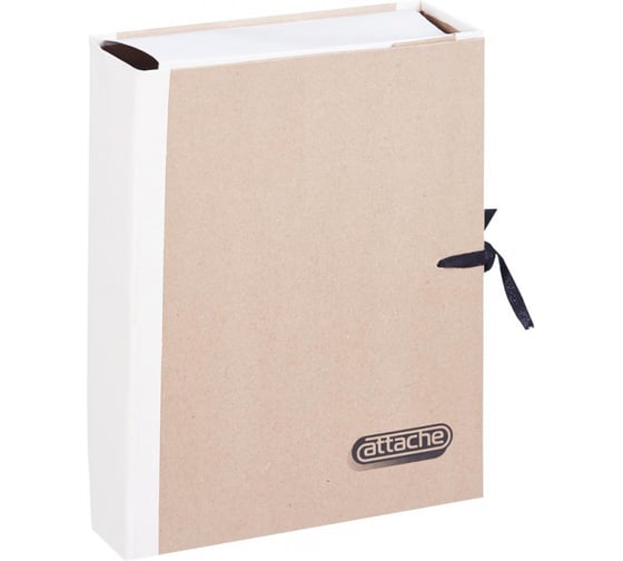 Изображение товара Архивная папка Attache крафт/коленкор 5 см, 4 завязки 23853