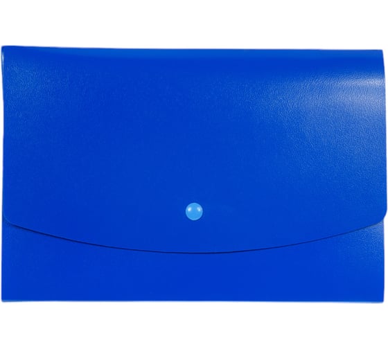 Изображение товара Папка короб 50 шт в упаковке Attache А5 на кнопке синяя 1044994