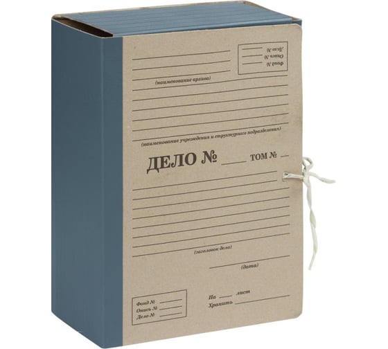 Изображение товара Архивная папка Attache картон/бумвинил 120 мм, 4 завязки 1160325