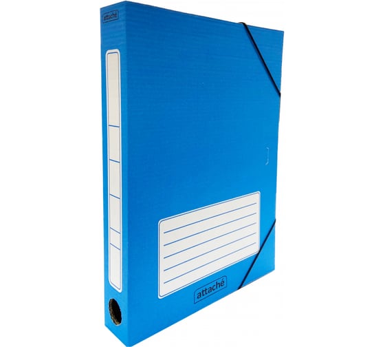 Изображение товара Архивный короб на резинке 50 шт в упаковке Attache 45 мм синий 1185103