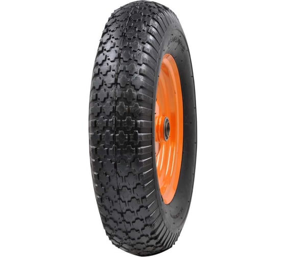 Изображение товара Колесо для тачки 4.00-8 (20x70) (подходит для старых тачек 2x120) BRADO 00-00008293