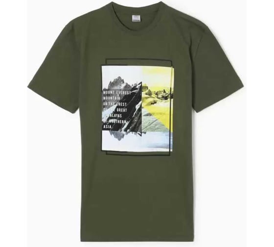 Изображение товара Футболка мужская MIST Горы зеленый, р-р L 10822644