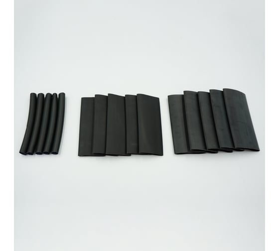 Изображение товара Набор термоусадочных клеевых трубок Мемотерм-ММ (9/3, 20/8, 33/14, 100мм, 15шт) №5 019