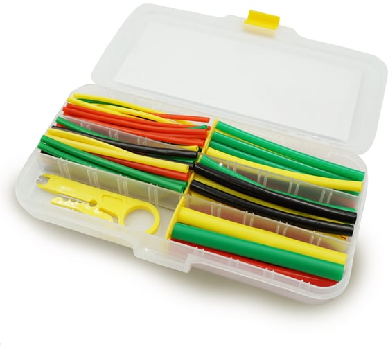 Изображение товара Набор термоусаживаемых трубок Мемотерм-ММ 72 шт. в боксе со стриппером 142