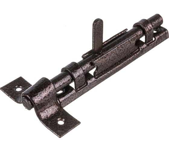 Изображение товара Накладная задвижка Домарт точёная ручка, медь антик 170295