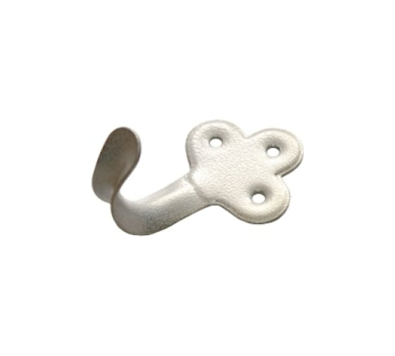 Изображение товара Крючок-вешалка фигурный мод.2 белый антик (комп. 50 шт)