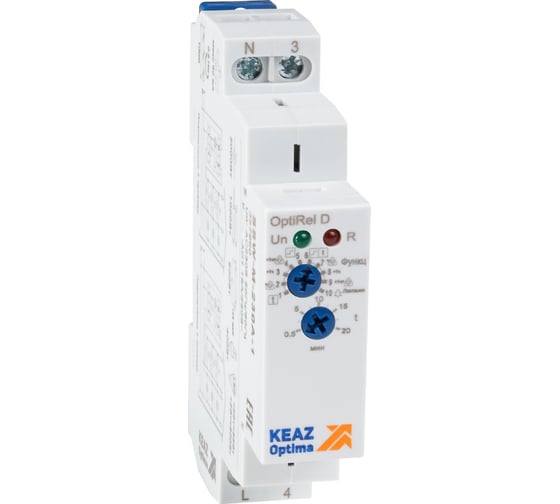 Изображение товара Реле лестничного освещения КЭАЗ OptiRel D SSW-M-230A-1 многофункциональное 16А 1СО 230АС 357860