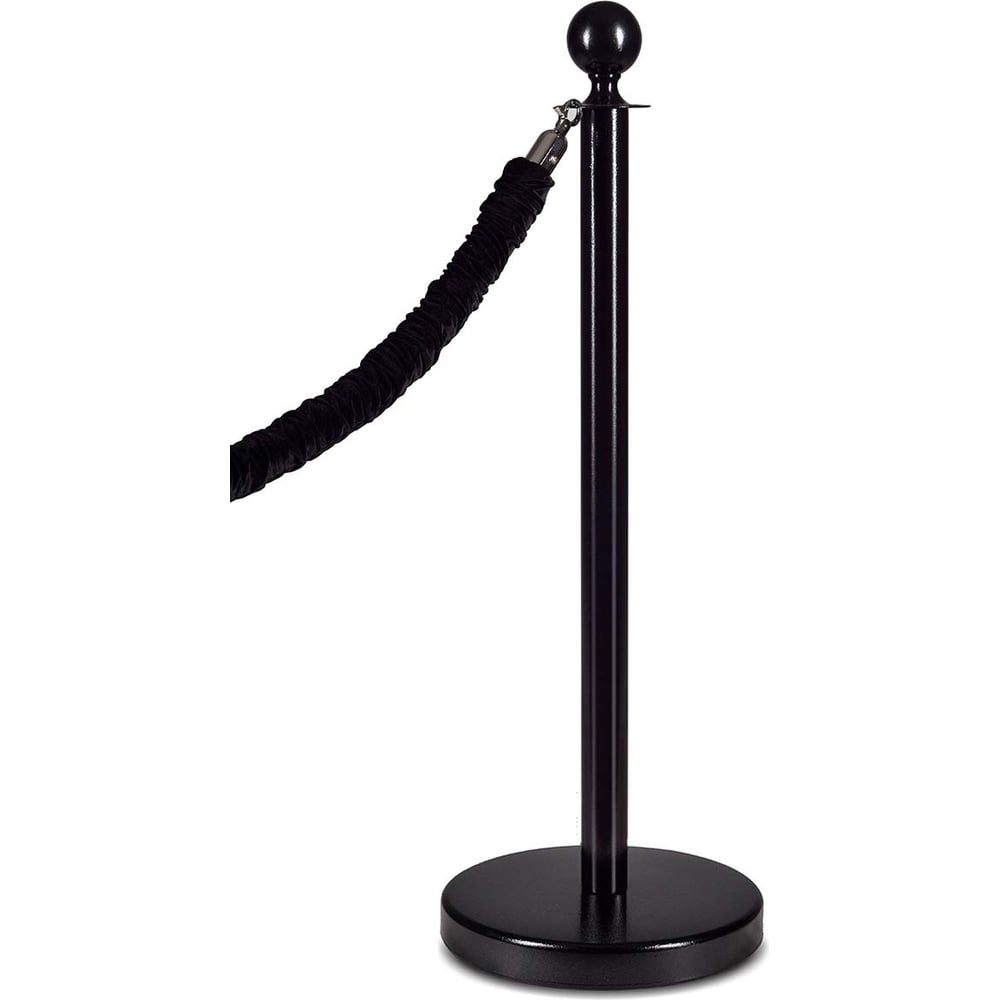 Изображение товара Стойка с шаром Rusbarrier SK-325032 BLACK металлическая для организации безопасности