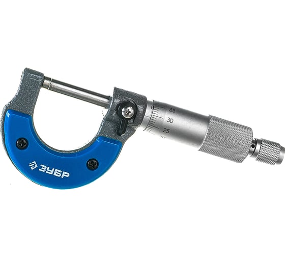 Изображение товара Микрометр ЗУБР Профессионал гладкий механический, МК 25, диапазон 0-25мм 34480-25_z02