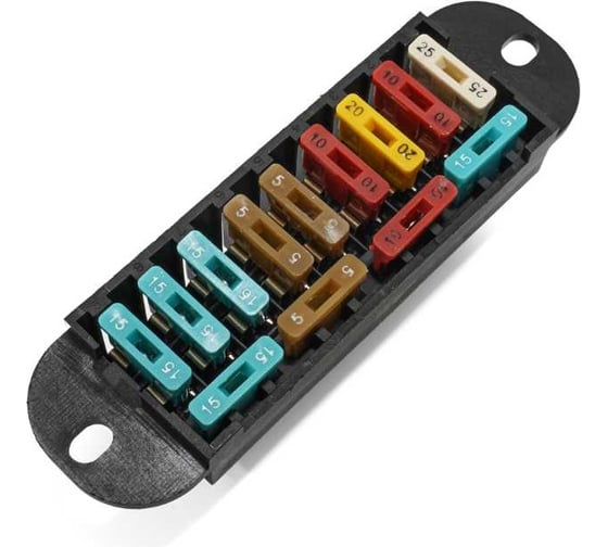 Изображение товара Блок предохранителей АВТОЭЛЕКТРИКА ГАЗ-3110, ГАЗ-3302, ВАЗ-2101-2106, ВАЗ-2121, автобусы, с/х техника 46.3722 06.01304