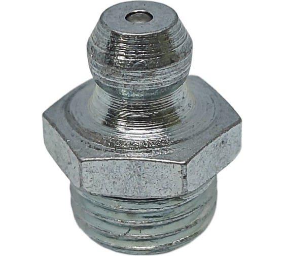Изображение товара Пресс-масленка прямая оц. H1 R1/8NPT, комплект 10 шт., оцинкованная сталь, Европейский стандарт DIN71412, MasloSmenka 010119-10