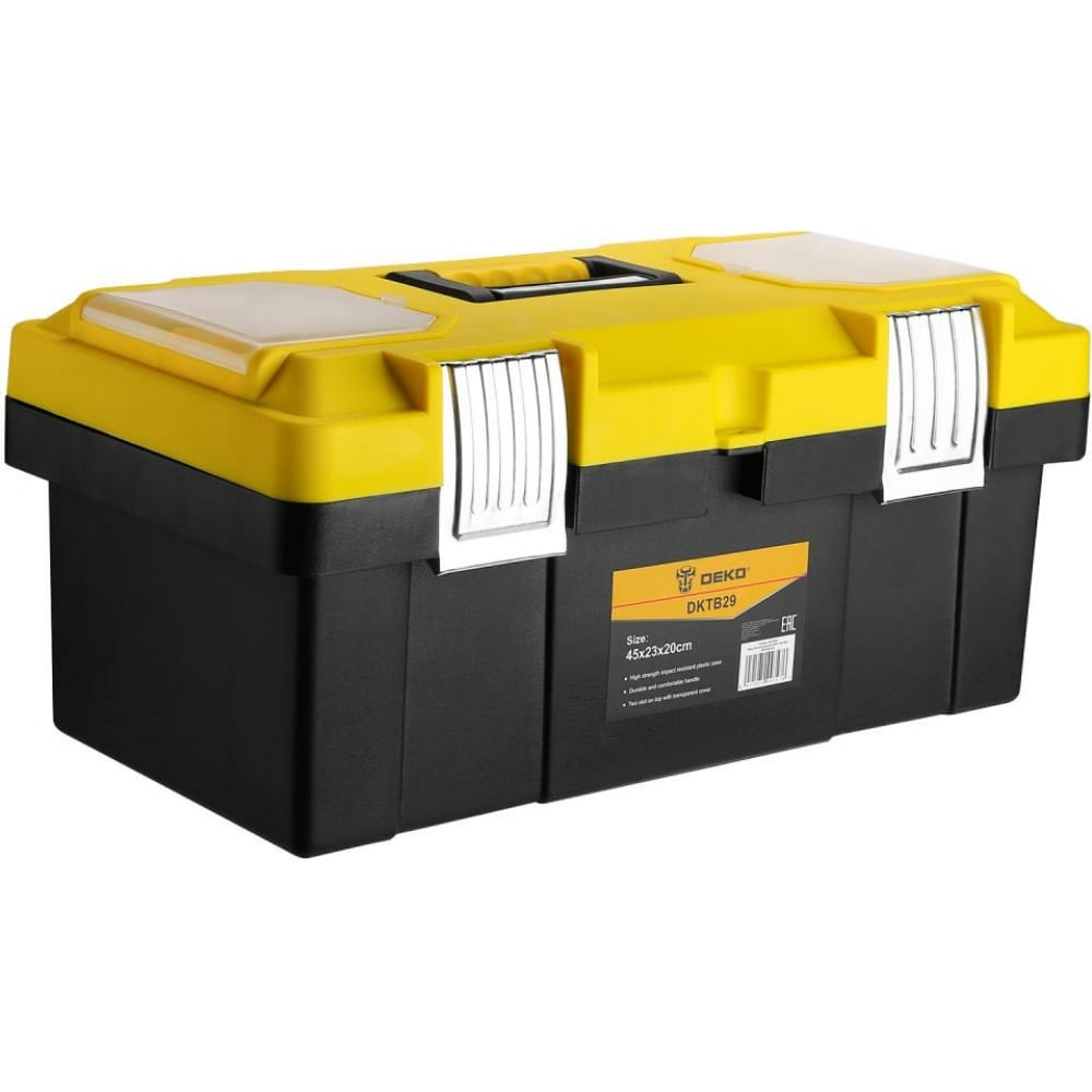 Ящик для инструментов DEKO ящик для инструментов deko dktb28 45х23х20см черно желтый
