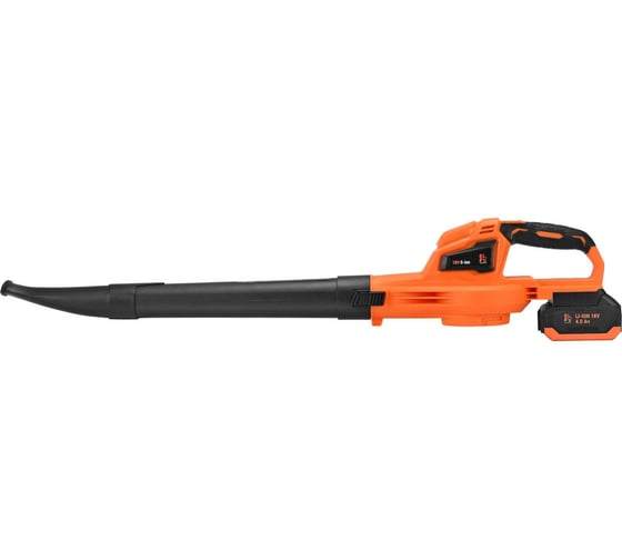 Изображение товара Воздуходувка аккумуляторная ELFY 18В, 200 м3 ч, АКБ 1x4.0Ач, ЗУ EBM1801BPS