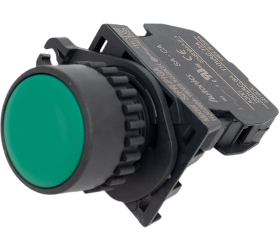 Изображение товара Кнопочный выключатель Autonics S2PR-P1GA, зелёный, 1НО, (Китай) 51080202310111