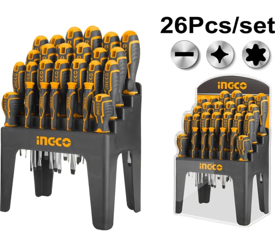 Изображение товара Набор отверток INGCO 26 шт INDUSTRIAL HKSD2628