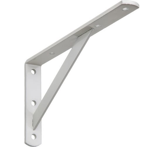 Изображение товара Усиленный кронштейн ALDEGHI LUIGI SPA 145х100х20х4 мм, оцинкованный, цвет: белый 2579VB15